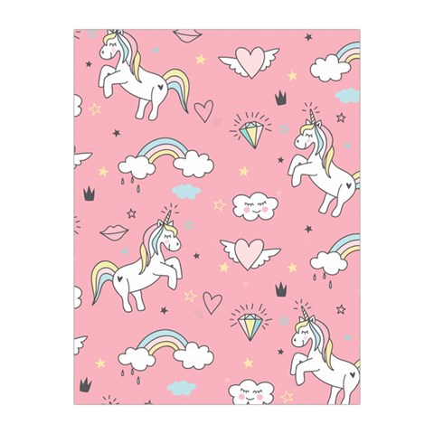 Cute Unicorn Seamless Pattern Medium Tapestry from ArtsNow.com Front