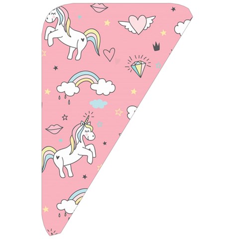 Cute Unicorn Seamless Pattern Belt Pouch Bag (Small) from ArtsNow.com Front Right