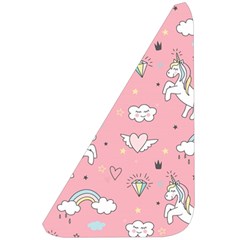 Cute Unicorn Seamless Pattern Belt Pouch Bag (Small) from ArtsNow.com Front Left