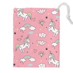 Cute Unicorn Seamless Pattern Drawstring Pouch (5XL)