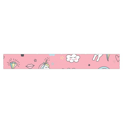 Cute Unicorn Seamless Pattern Make Up Case (Small) from ArtsNow.com Zipper Tape Front