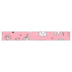 Cute Unicorn Seamless Pattern Make Up Case (Small) from ArtsNow.com Zipper Tape Front