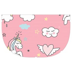 Cute Unicorn Seamless Pattern Make Up Case (Medium) from ArtsNow.com Side Left