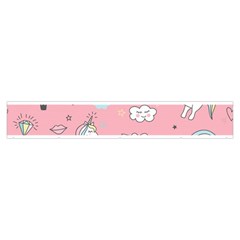 Cute Unicorn Seamless Pattern Make Up Case (Medium) from ArtsNow.com Zipper Back