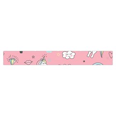 Cute Unicorn Seamless Pattern Make Up Case (Large) from ArtsNow.com Zipper Front