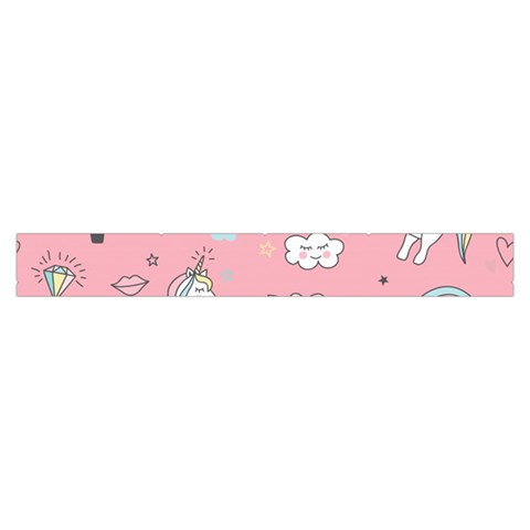 Cute Unicorn Seamless Pattern Make Up Case (Large) from ArtsNow.com Zipper Back