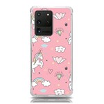 Cute Unicorn Seamless Pattern Samsung Galaxy S20 Ultra 6.9 Inch TPU UV Case