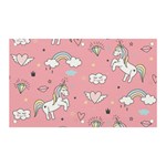 Cute Unicorn Seamless Pattern Banner and Sign 5  x 3 