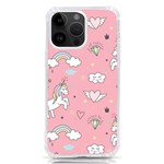 Cute Unicorn Seamless Pattern iPhone 14 Pro Max TPU UV Print Case
