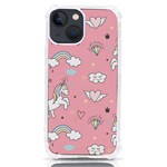 Cute Unicorn Seamless Pattern iPhone 13 mini TPU UV Print Case