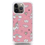 Cute Unicorn Seamless Pattern iPhone 13 Pro TPU UV Print Case