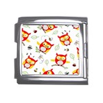 Seamless Pattern Vector Owl Cartoon With Bugs Mega Link Italian Charm (18mm)