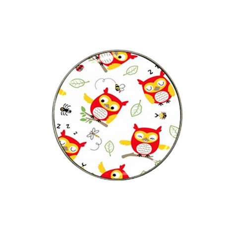 Seamless Pattern Vector Owl Cartoon With Bugs Hat Clip Ball Marker from ArtsNow.com Front