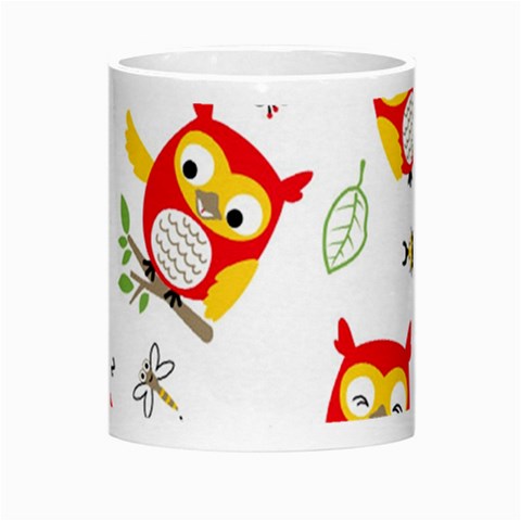 Seamless Pattern Vector Owl Cartoon With Bugs Morph Mug from ArtsNow.com Center