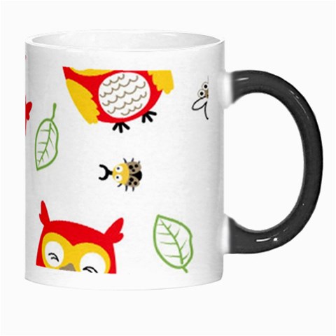 Seamless Pattern Vector Owl Cartoon With Bugs Morph Mug from ArtsNow.com Right