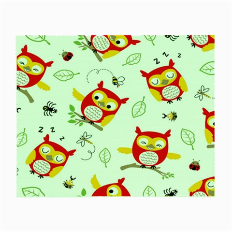 Seamless Pattern Vector Owl Cartoon With Bugs Small Glasses Cloth from ArtsNow.com Front