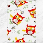 Seamless Pattern Vector Owl Cartoon With Bugs Canvas 20  x 30 