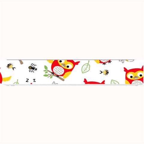 Seamless Pattern Vector Owl Cartoon With Bugs Small Bar Mat from ArtsNow.com 24 x4  Bar Mat