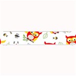 Seamless Pattern Vector Owl Cartoon With Bugs Small Bar Mat