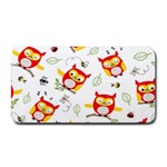 Seamless Pattern Vector Owl Cartoon With Bugs Medium Bar Mat