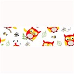 Seamless Pattern Vector Owl Cartoon With Bugs Large Bar Mat