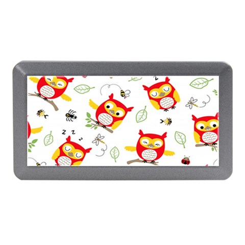 Seamless Pattern Vector Owl Cartoon With Bugs Memory Card Reader (Mini) from ArtsNow.com Front