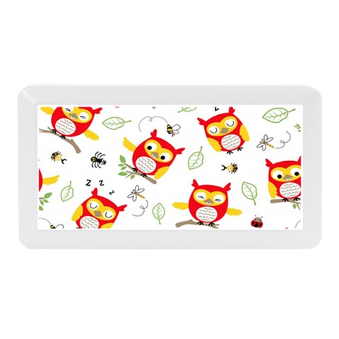 Seamless Pattern Vector Owl Cartoon With Bugs Memory Card Reader (Mini) from ArtsNow.com Front