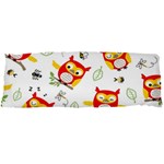 Seamless Pattern Vector Owl Cartoon With Bugs Body Pillow Case Dakimakura (Two Sides)