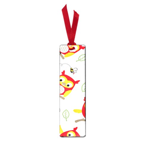 Seamless Pattern Vector Owl Cartoon With Bugs Small Book Marks from ArtsNow.com Front