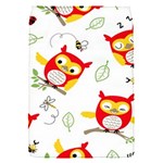 Seamless Pattern Vector Owl Cartoon With Bugs Removable Flap Cover (S)