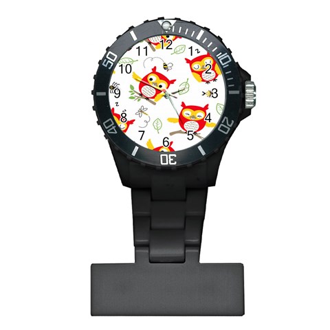 Seamless Pattern Vector Owl Cartoon With Bugs Plastic Nurses Watch from ArtsNow.com Front