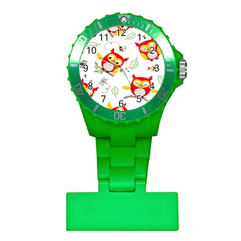 Seamless Pattern Vector Owl Cartoon With Bugs Plastic Nurses Watch from ArtsNow.com Front