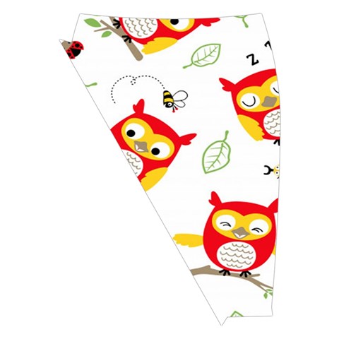 Seamless Pattern Vector Owl Cartoon With Bugs Midi Wrap Pencil Skirt from ArtsNow.com Front Left