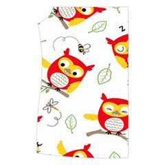 Seamless Pattern Vector Owl Cartoon With Bugs Women s Button Up Vest from ArtsNow.com Front Right