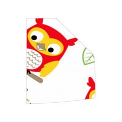 Seamless Pattern Vector Owl Cartoon With Bugs Women s Button Up Vest from ArtsNow.com Left Pocket