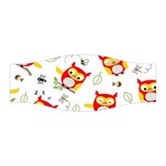 Seamless Pattern Vector Owl Cartoon With Bugs Stretchable Headband
