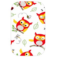 Seamless Pattern Vector Owl Cartoon With Bugs Waist Pouch (Small) from ArtsNow.com Front