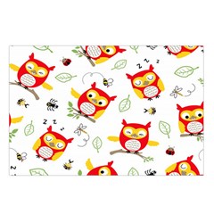Seamless Pattern Vector Owl Cartoon With Bugs Waist Pouch (Small) from ArtsNow.com Loop