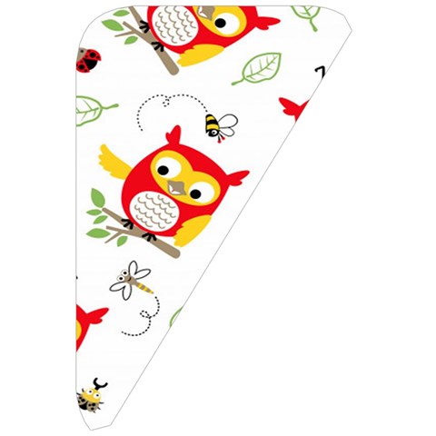 Seamless Pattern Vector Owl Cartoon With Bugs Belt Pouch Bag (Large) from ArtsNow.com Front Right
