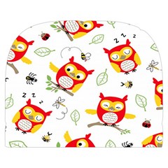 Seamless Pattern Vector Owl Cartoon With Bugs Make Up Case (Small) from ArtsNow.com Back