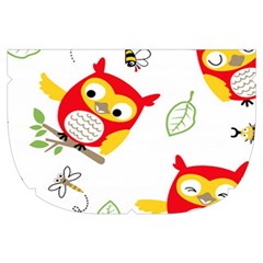 Seamless Pattern Vector Owl Cartoon With Bugs Make Up Case (Small) from ArtsNow.com Side Right