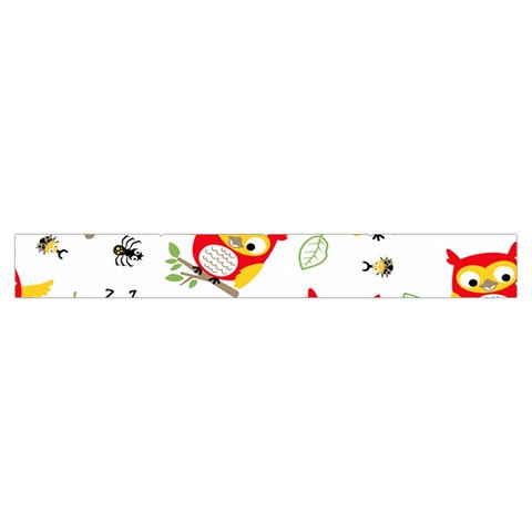 Seamless Pattern Vector Owl Cartoon With Bugs Make Up Case (Small) from ArtsNow.com Zipper Tape Back