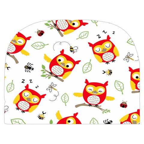 Seamless Pattern Vector Owl Cartoon With Bugs Make Up Case (Medium) from ArtsNow.com Back