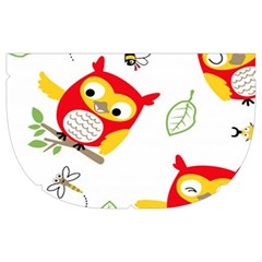 Seamless Pattern Vector Owl Cartoon With Bugs Make Up Case (Medium) from ArtsNow.com Side Right