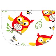 Seamless Pattern Vector Owl Cartoon With Bugs Make Up Case (Large) from ArtsNow.com Side Right