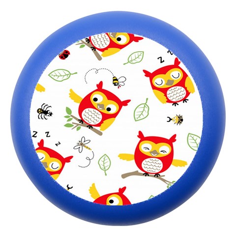 Seamless Pattern Vector Owl Cartoon With Bugs Dento Box with Mirror from ArtsNow.com Front