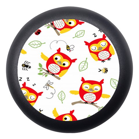 Seamless Pattern Vector Owl Cartoon With Bugs Dento Box with Mirror from ArtsNow.com Front