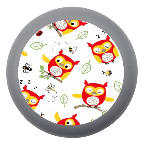 Seamless Pattern Vector Owl Cartoon With Bugs Dento Box with Mirror from ArtsNow.com Front