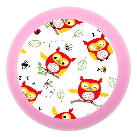 Seamless Pattern Vector Owl Cartoon With Bugs Dento Box with Mirror from ArtsNow.com Front