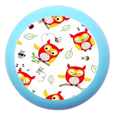 Seamless Pattern Vector Owl Cartoon With Bugs Dento Box with Mirror from ArtsNow.com Front